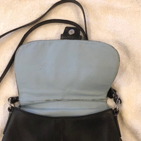 Black leather Coach bag - Picture 3 of 3